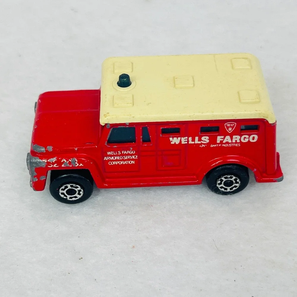 Matchbox Superfast No 59 Wells Fargo Armored Truck Red 1978 Lesney Made England